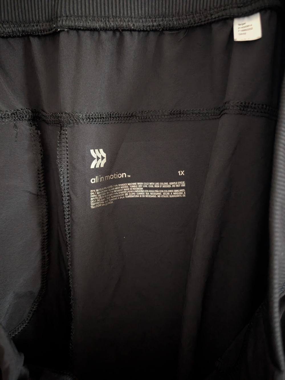 all in motion Women's Black Cargo Joggers Drawstring Waist Size 1X - Picture 5 of 8